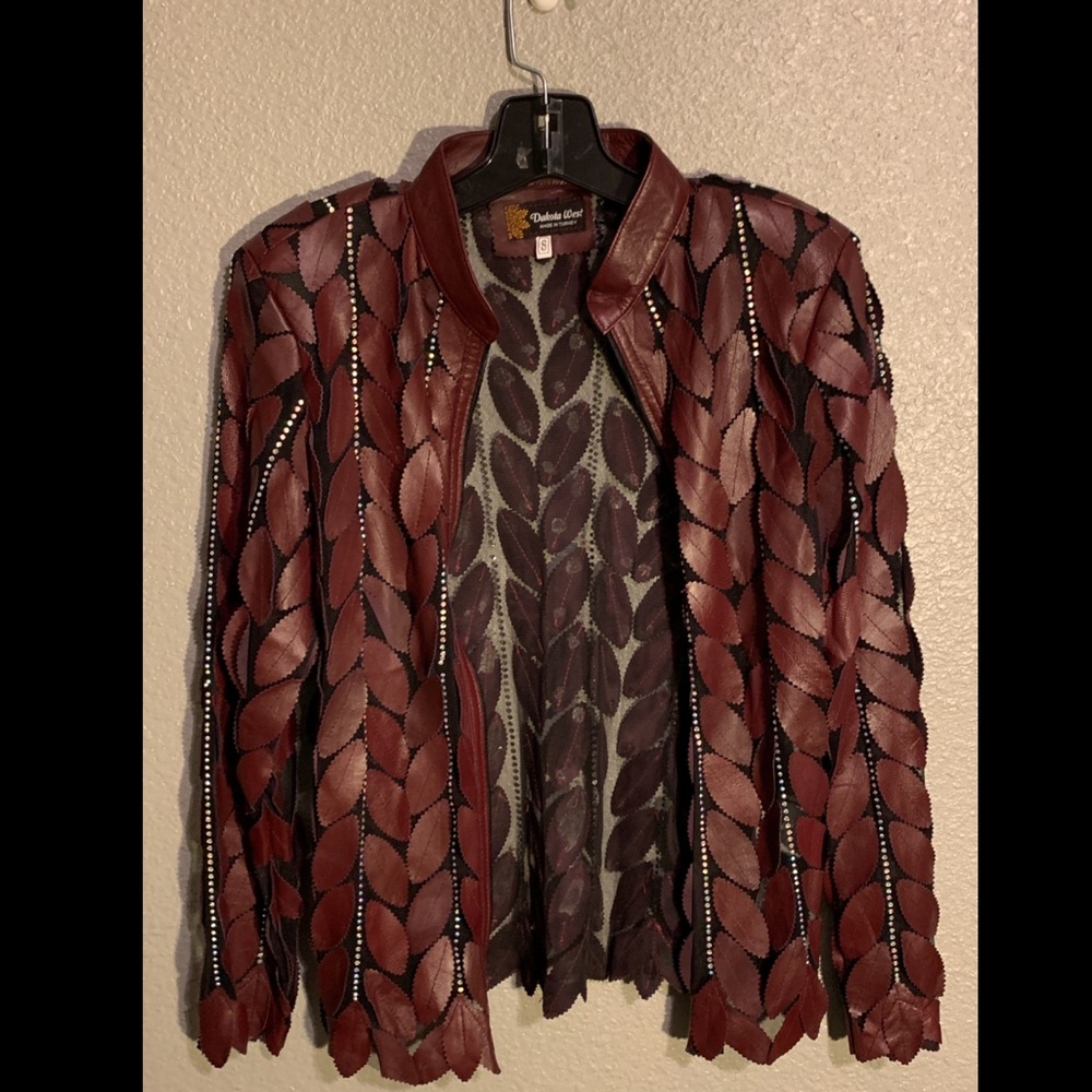 Dakota West Leather Leaf Jacket